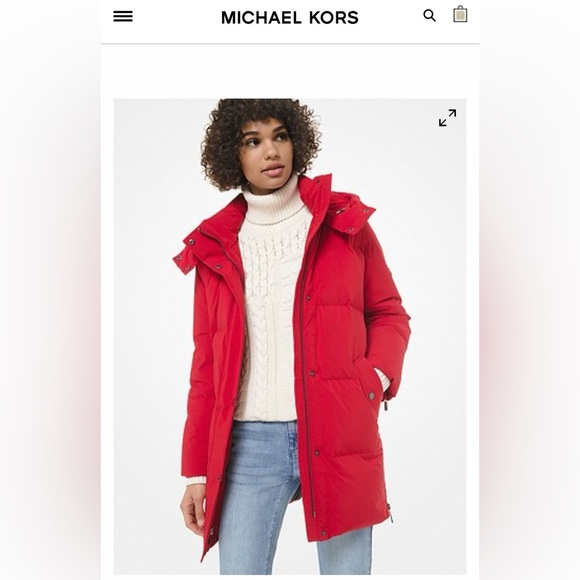 BNWT Red Michael Kors winter jacket - Picture 1 of 11